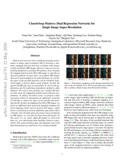 Closed-loop Matters: Dual Regression Networks for Single Image
  Super-Resolution