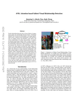 AVR: Attention based Salient Visual Relationship Detection