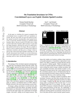 On Translation Invariance in CNNs: Convolutional Layers can Exploit
  Absolute Spatial Location