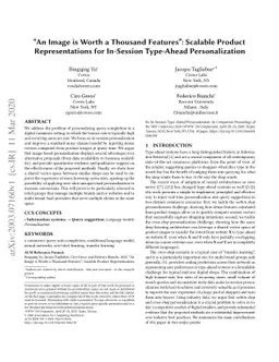 "An Image is Worth a Thousand Features": Scalable Product
  Representations for In-Session Type-Ahead Personalization