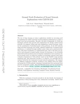Ground Truth Evaluation of Neural Network Explanations with CLEVR-XAI