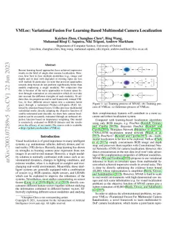 VMLoc: Variational Fusion For Learning-Based Multimodal Camera
  Localization