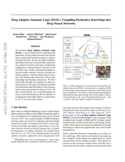 Deep Adaptive Semantic Logic (DASL): Compiling Declarative Knowledge
  into Deep Neural Networks
