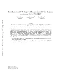 Beyond Alice and Bob: Improved Inapproximability for Maximum Independent
  Set in CONGEST