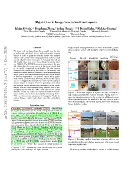 Object-Centric Image Generation from Layouts
