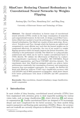 SlimConv: Reducing Channel Redundancy in Convolutional Neural Networks
  by Weights Flipping