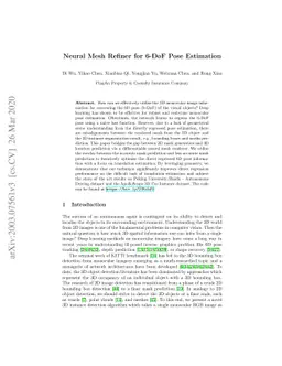 Neural Mesh Refiner for 6-DoF Pose Estimation