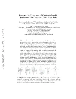 Unsupervised Learning of Category-Specific Symmetric 3D Keypoints from
  Point Sets