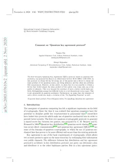 Comment on "Quantum key agreement protocol"