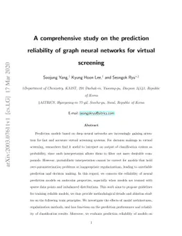 A comprehensive study on the prediction reliability of graph neural
  networks for virtual screening