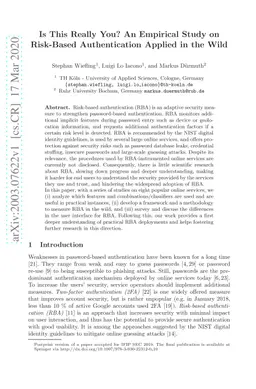 Is This Really You? An Empirical Study on Risk-Based Authentication
  Applied in the Wild
