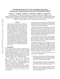 Pool-Based Unsupervised Active Learning for Regression Using Iterative
  Representativeness-Diversity Maximization (iRDM)