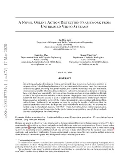 A Novel Online Action Detection Framework from Untrimmed Video Streams