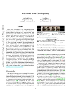 Multi-modal Dense Video Captioning