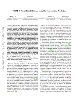 TTDM: A Travel Time Difference Model for Next Location Prediction
