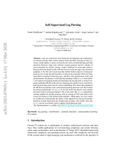 Self-Supervised Log Parsing