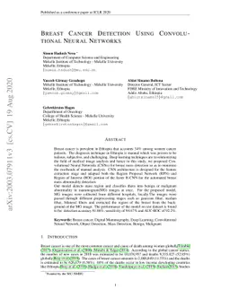 Breast Cancer Detection Using Convolutional Neural Networks