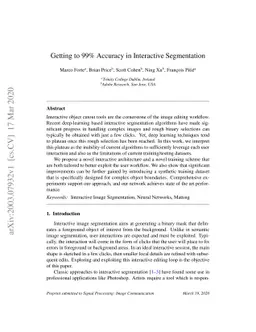 Getting to 99% Accuracy in Interactive Segmentation