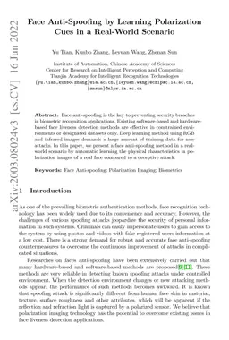Face Anti-Spoofing by Learning Polarization Cues in a Real-World
  Scenario