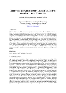 Applying r-spatiogram in object tracking for occlusion handling