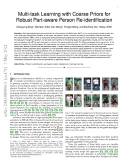 Multi-task Learning with Coarse Priors for Robust Part-aware Person
  Re-identification