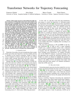 Transformer Networks for Trajectory Forecasting