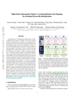 High-Order Information Matters: Learning Relation and Topology for
  Occluded Person Re-Identification