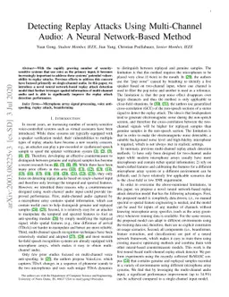 Detecting Replay Attacks Using Multi-Channel Audio: A Neural
  Network-Based Method