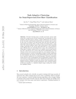 Task-Adaptive Clustering for Semi-Supervised Few-Shot Classification