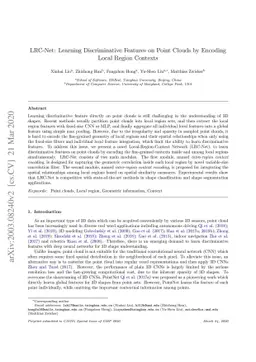 LRC-Net: Learning Discriminative Features on Point Clouds by Encoding
  Local Region Contexts