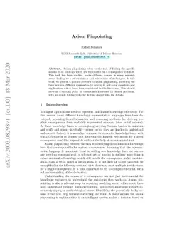 Axiom Pinpointing