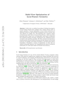 Multi-View Optimization of Local Feature Geometry