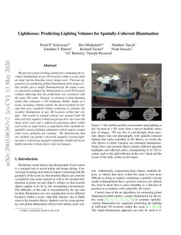 Lighthouse: Predicting Lighting Volumes for Spatially-Coherent
  Illumination