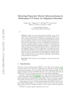 Detecting Pancreatic Ductal Adenocarcinoma in Multi-phase CT Scans via
  Alignment Ensemble