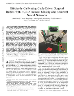 Efficiently Calibrating Cable-Driven Surgical Robots with RGBD Fiducial
  Sensing and Recurrent Neural Networks