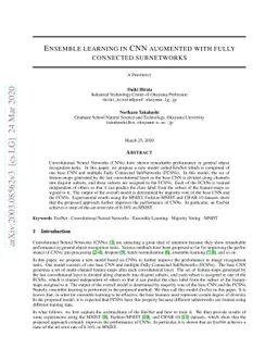 Ensemble learning in CNN augmented with fully connected subnetworks