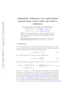 Admissible estimators of a multivariate normal mean vector when the
  scale is unknown