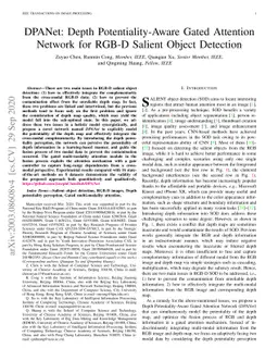 DPANet: Depth Potentiality-Aware Gated Attention Network for RGB-D
  Salient Object Detection