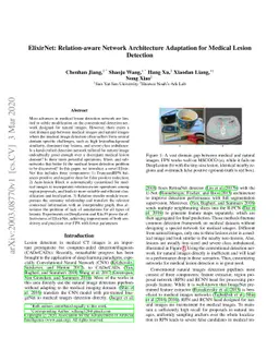 ElixirNet: Relation-aware Network Architecture Adaptation for Medical
  Lesion Detection