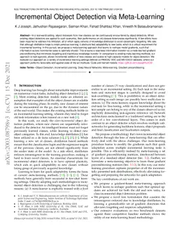 Incremental Object Detection via Meta-Learning