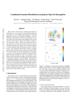 Conditional Gaussian Distribution Learning for Open Set Recognition