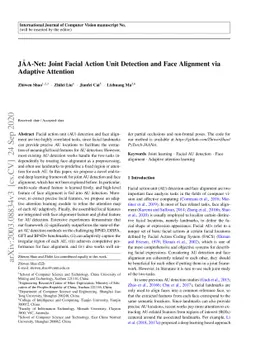 J$\hat{\text{A}}$A-Net: Joint Facial Action Unit Detection and Face
  Alignment via Adaptive Attention