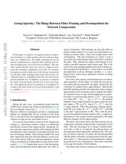 Group Sparsity: The Hinge Between Filter Pruning and Decomposition for
  Network Compression