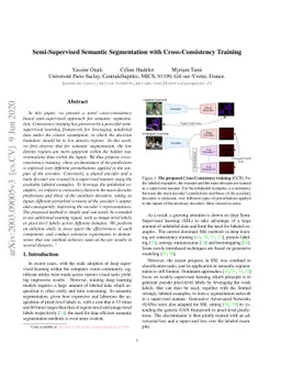 Semi-Supervised Semantic Segmentation with Cross-Consistency Training