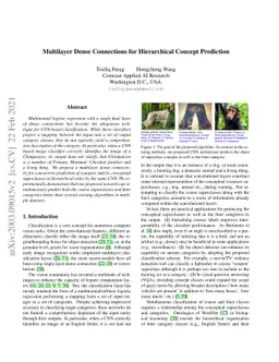 Multilayer Dense Connections for Hierarchical Concept Classification