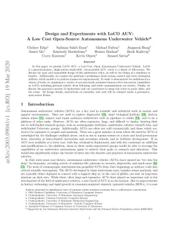 Design and Experiments with LoCO AUV: A Low Cost Open-Source Autonomous
  Underwater Vehicle