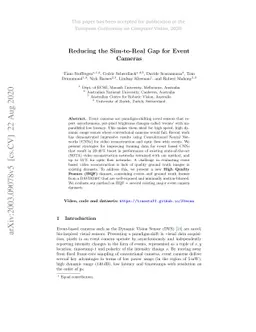 Reducing the Sim-to-Real Gap for Event Cameras