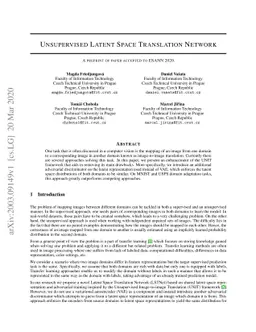 Unsupervised Latent Space Translation Network