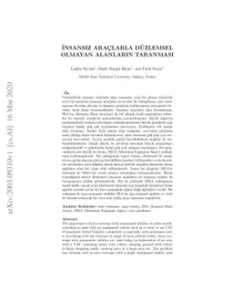 İnsansız Araçlarla Düzlemsel Olmayan Araçların
  Taranması