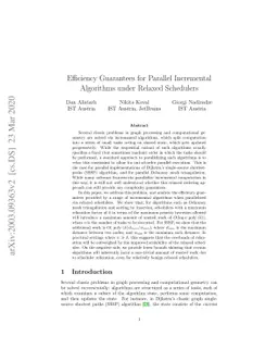 Efficiency Guarantees for Parallel Incremental Algorithms under Relaxed
  Schedulers